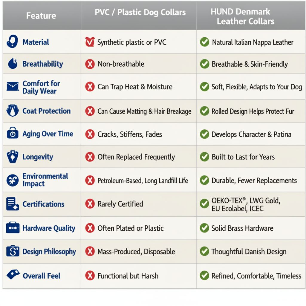 Why Plastic & PVC Dog Collars Aren’t Good for Dogs — or the Planet