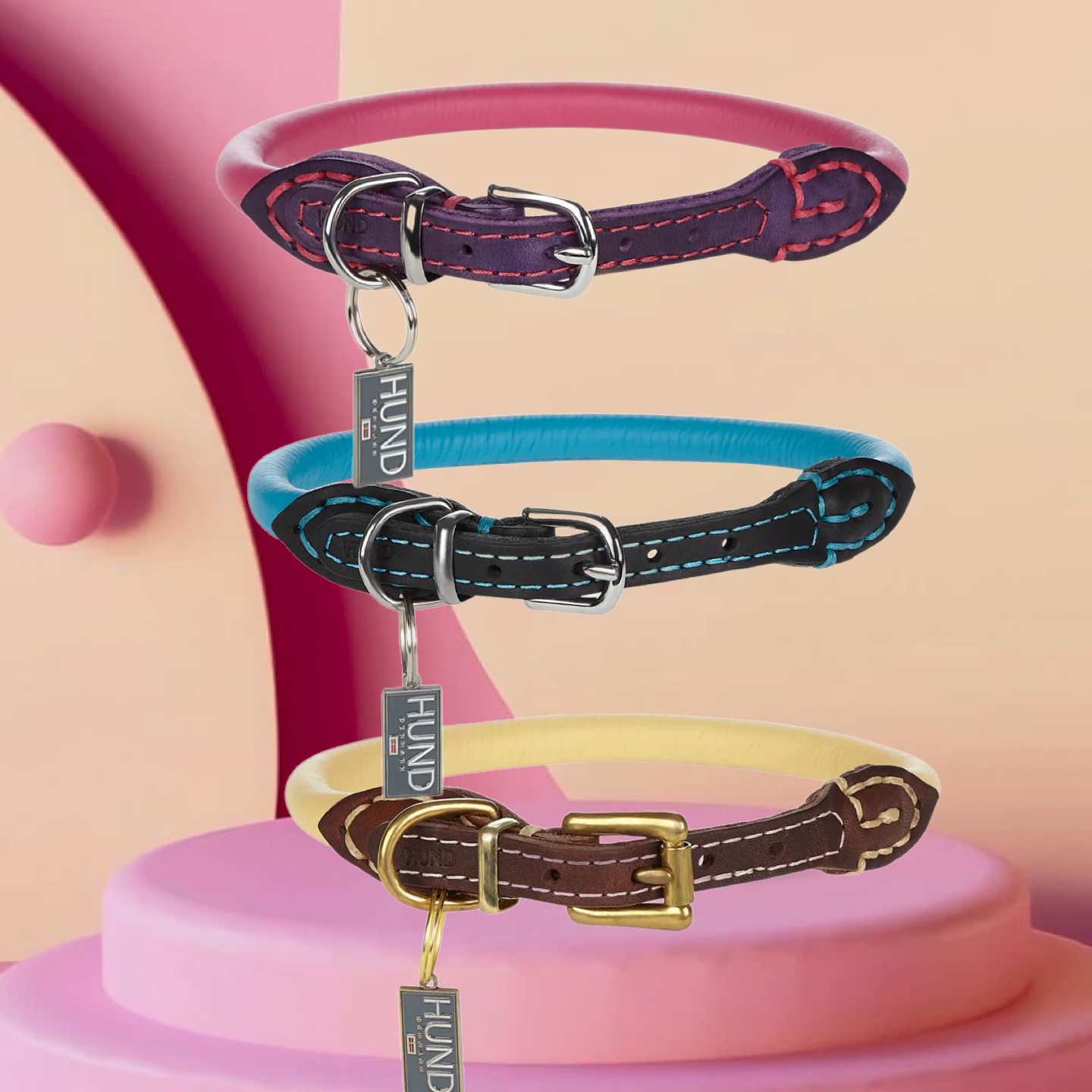 Round Coat Protective Dog Collars