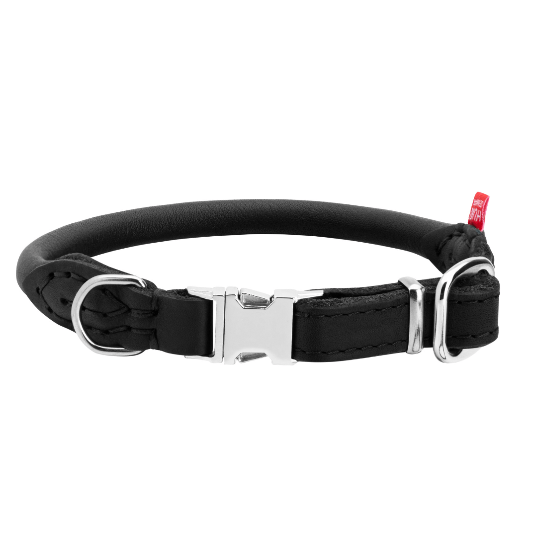 (NEW) Skagen: Quick Release Rolled/Round Leather Collar