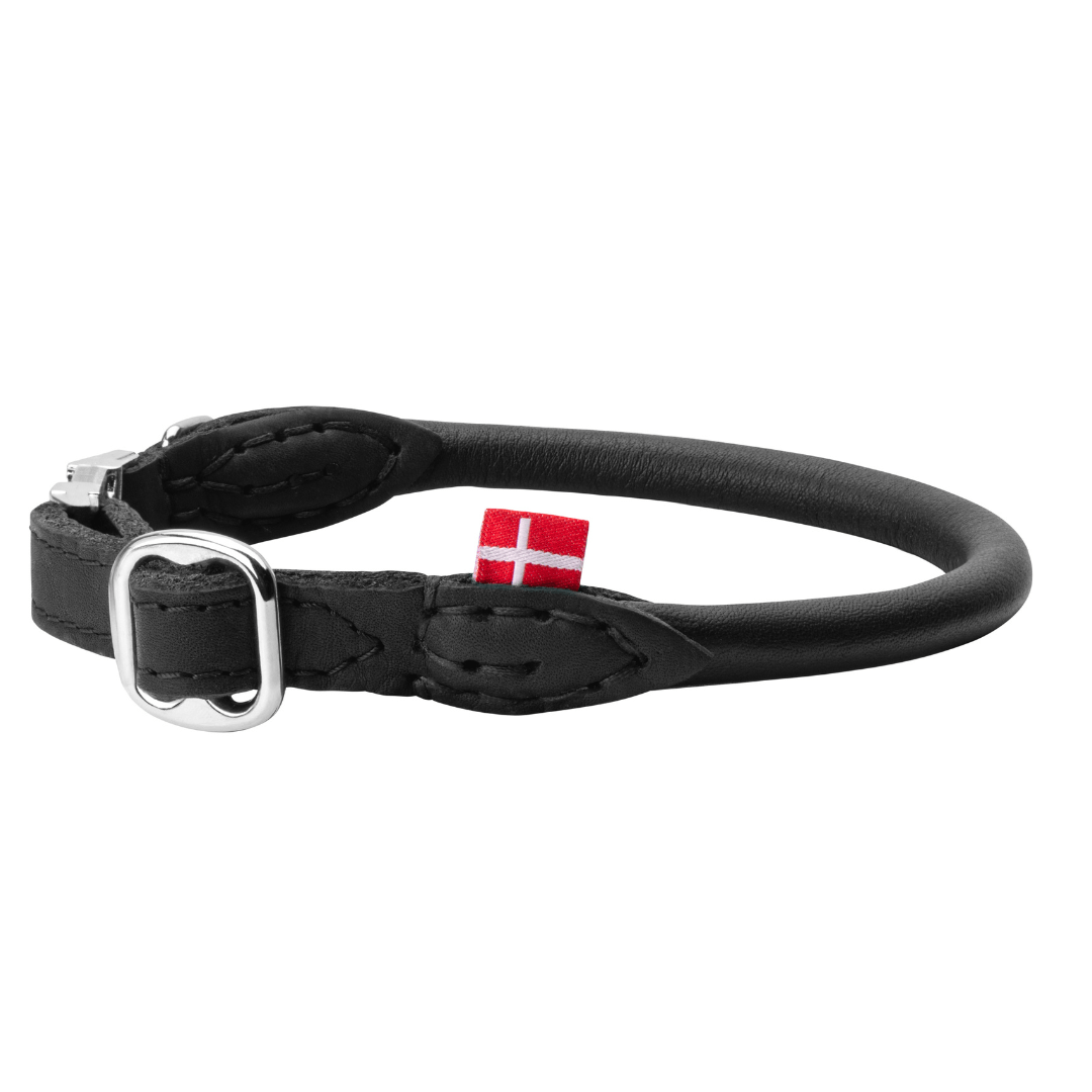 (NEW) Skagen: Quick Release Rolled/Round Leather Collar