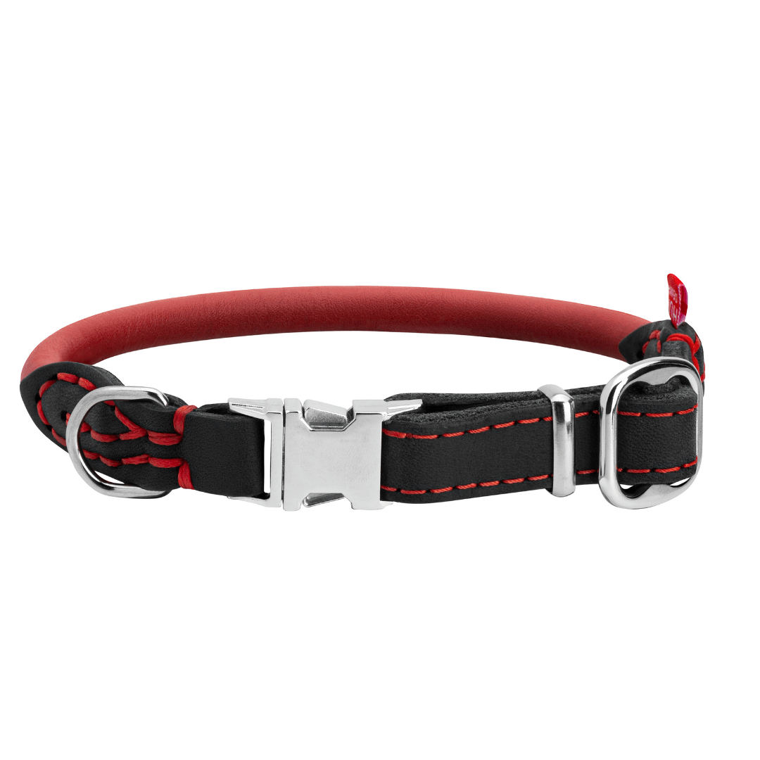 (NEW) Skagen: Quick Release Rolled/Round Leather Collar