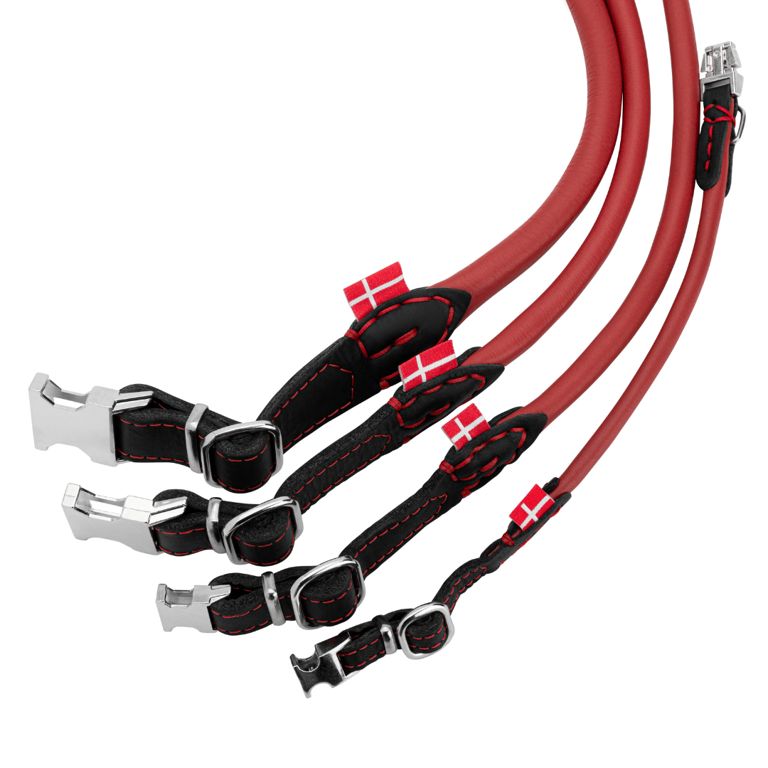 (NEW) Skagen: Quick Release Rolled/Round Leather Collar