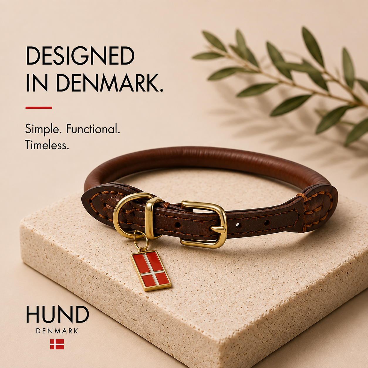 Århus- Italian Leather- Rolled/Round- Robust Design