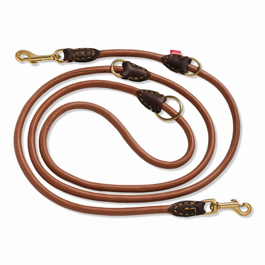 Esbjerg- 6 Way Leash Cognac (Limited Edition Color)