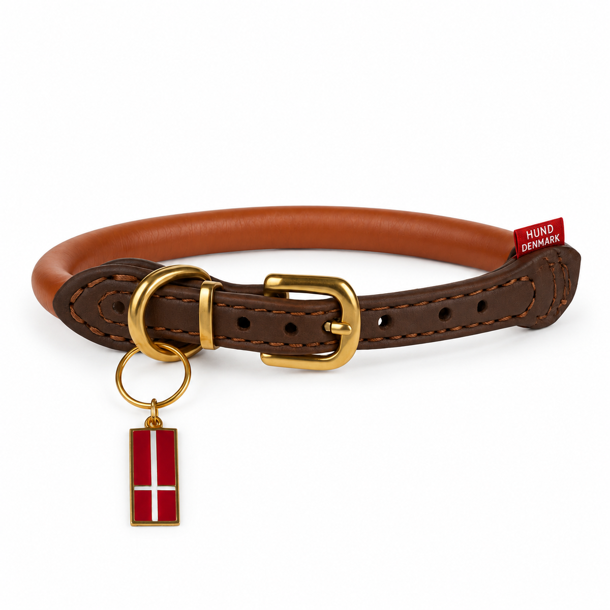Herning- Italian Leather Cognac (Limited Edition Color) For All Size Dogs- Anti Matting