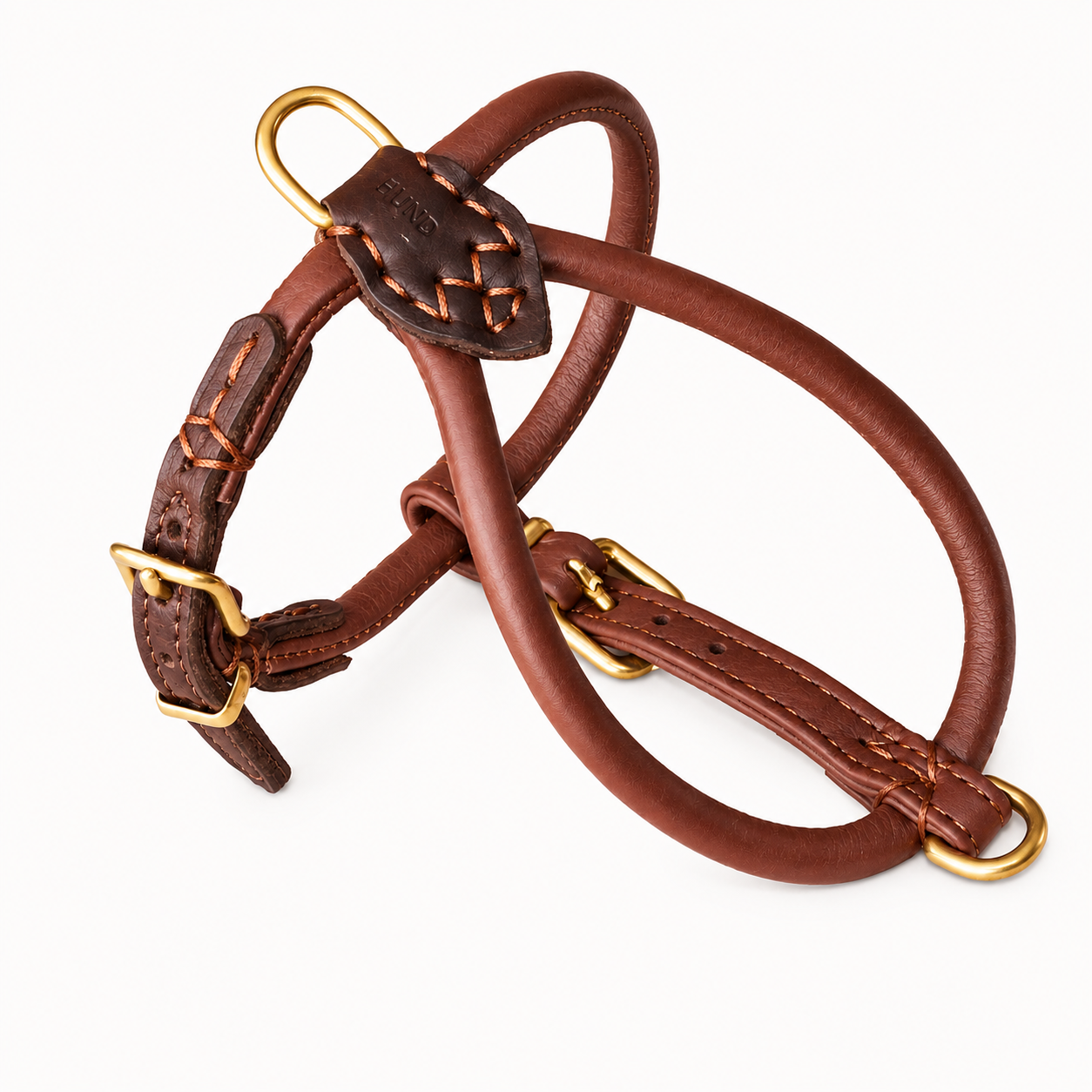 Ålborg- No Pull, Rolled, Comfort and Cloud-Like Soft Leather Harness