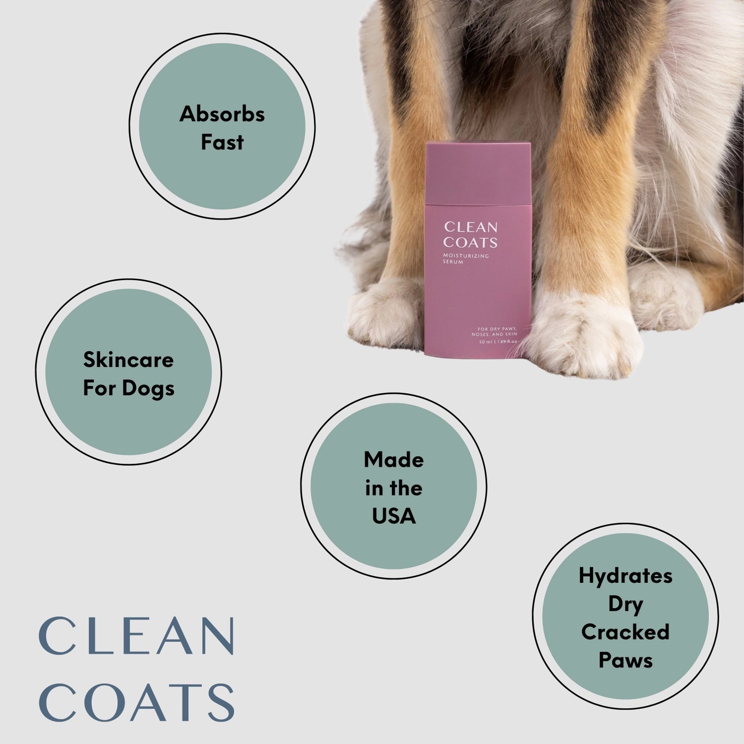 Dog Moisturizing Serum for Paws and Noses – Fast Absorbing