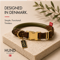 Skagen: Quick-Release Rolled Leather Dog Collar
