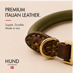 Skagen: Quick-Release Rolled Leather Dog Collar